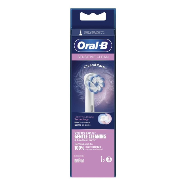 Oralb Sensitive Clean Eb60 Testine Per Spazzolino Elettrico 3 Pezzi Oralb Sensitive Clean Eb60 Testine Per Spazzolino Elettrico 3 Pezzi