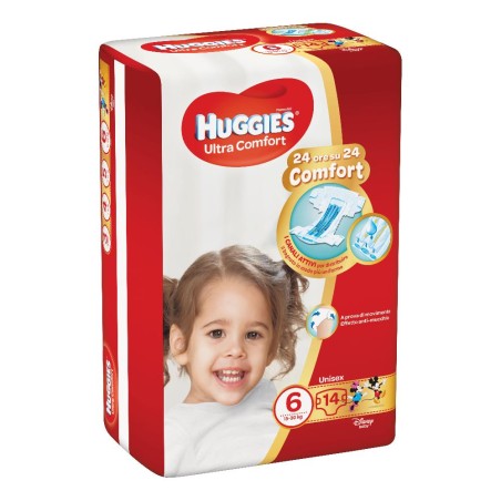 Pannolino Huggies Ultra Comfort Base 6 14 Pezzi