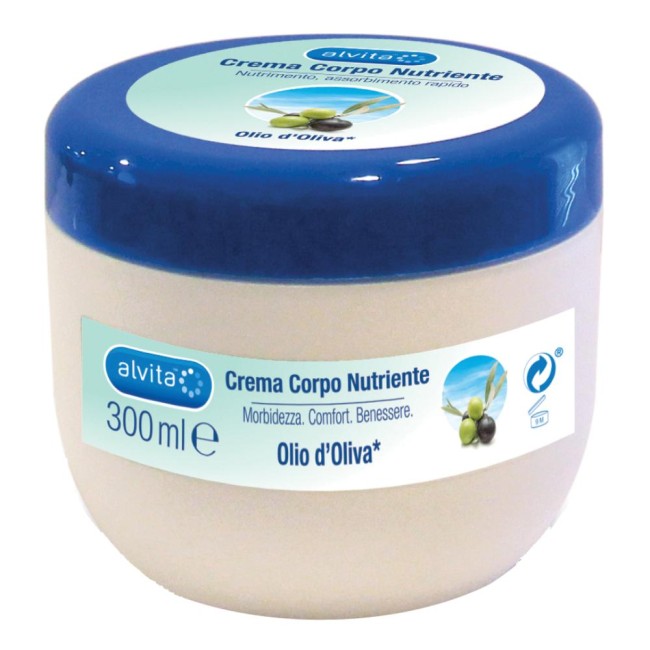 Alvita Crema Corpo Nutriente Olio D'oliva 300 Ml