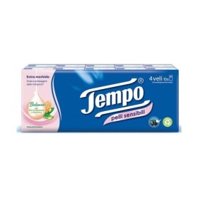 Tempo Fazzoletti Pelli Sensibili 10x9 Pezzi