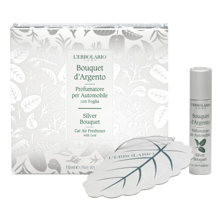 Bouquet D'argento Profumatore Per Automobile Con Foglia Edizione Limitata 10 Ml
