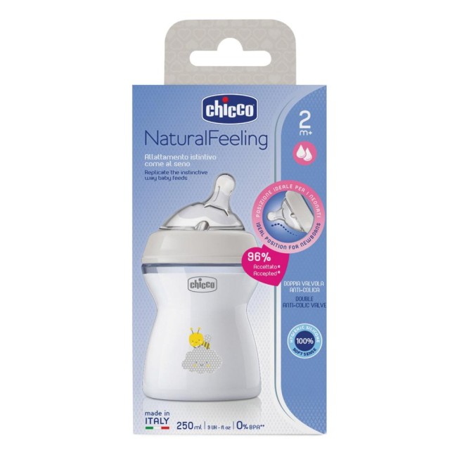 Chicco Biberon Nat Feel Pp 2m+ 250 Ml Unisex