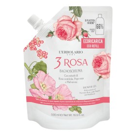 3 Rosa Bagnoschiuma Ecoricarica 500 Ml