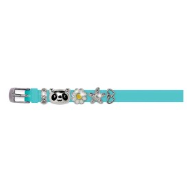 Braccialetto Aqua In Silicone Con Charms Di Metallo