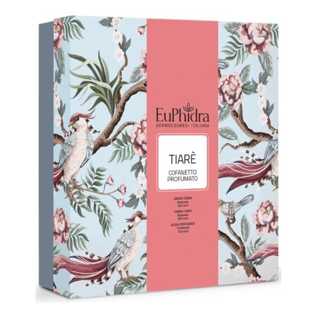 Euphidra Floreali Cofanetto Tiare' Da 1 Bagno Crema+1 Acqua Profumata+1 Saponetta Vegetale