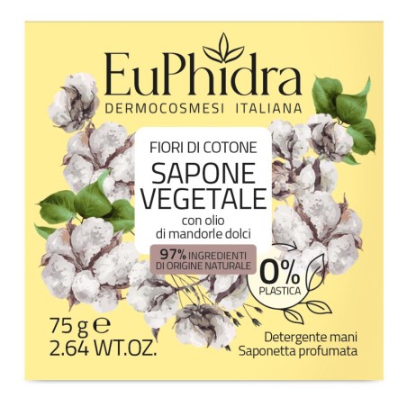 Euphidra Saponetta Vegetale Fiori Di Cotone75 G