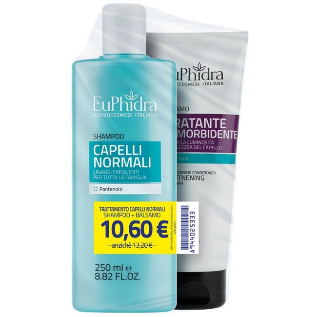 Euphidra Shampoo Capelli Normali 250 Ml + Balsamo Idratante 200 Ml
