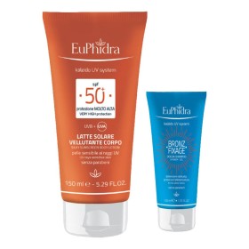 Euphidra Uv System Latte Solare 50+ Corpo 150 Ml + Doccia Bronze