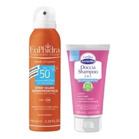 Euphidra Uv System Spray 50+ Bambini 150 Ml + Doccia Shampoo 2 In 1 100 Ml