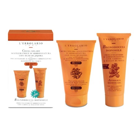 Kit Solare Crema Solare Acceleratrice Spf15+ 125 Ml + Omaggio Bagnodoccia Doposole 100 Ml