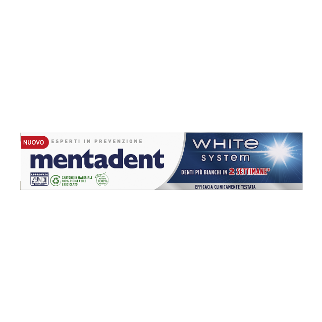 MENTADENT WHITE SYSTEM 75ML
