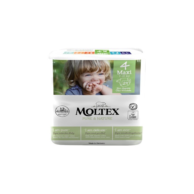 Pannolini Moltex Pure & Nature Maxi 7-14 Kg Taglia 4 29 Pezzi